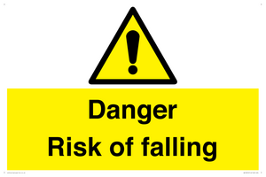 Danger Risk of falling